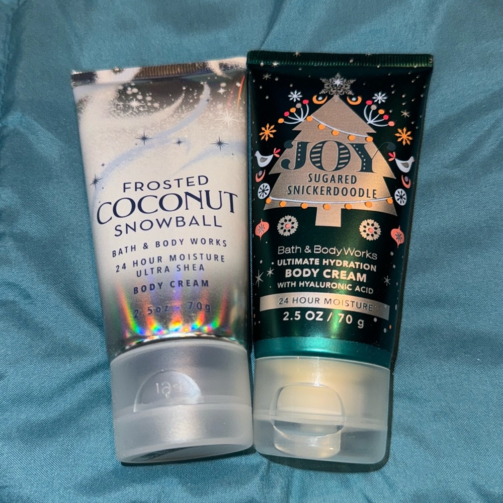 Bath and Body Works Frosted Coconut Snowball and Sugared Snickerdoodle